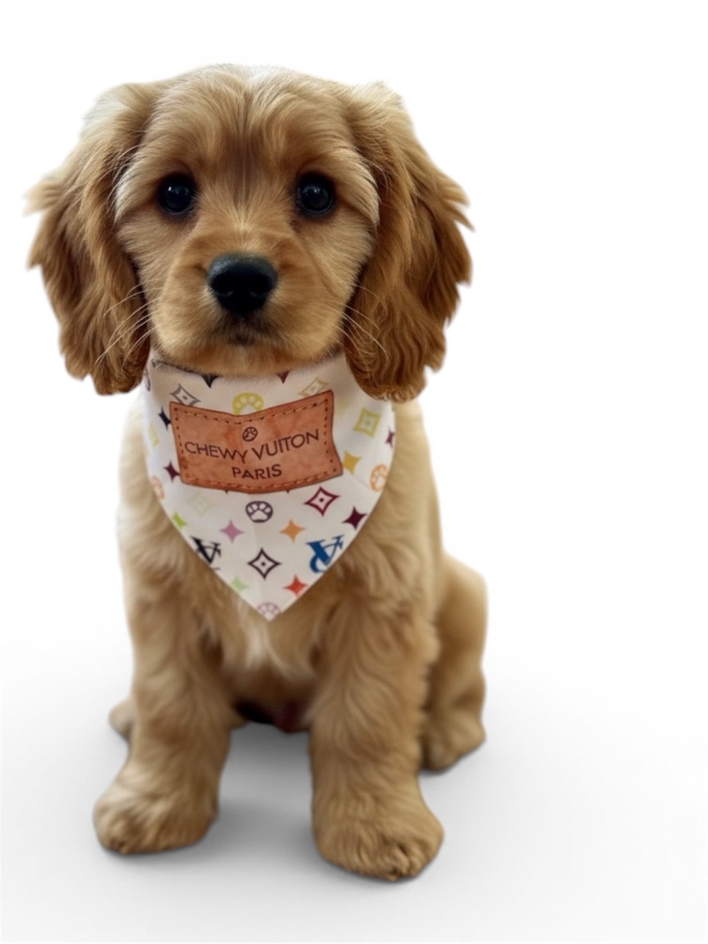 🐾Chewy Vuiton Paris bandana. Size S🐾